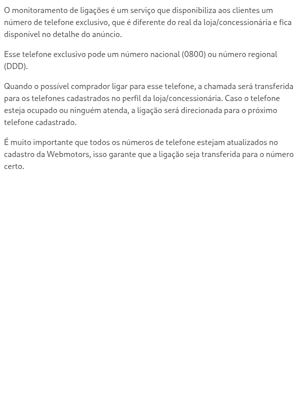 O que é monitoramento de ligações?