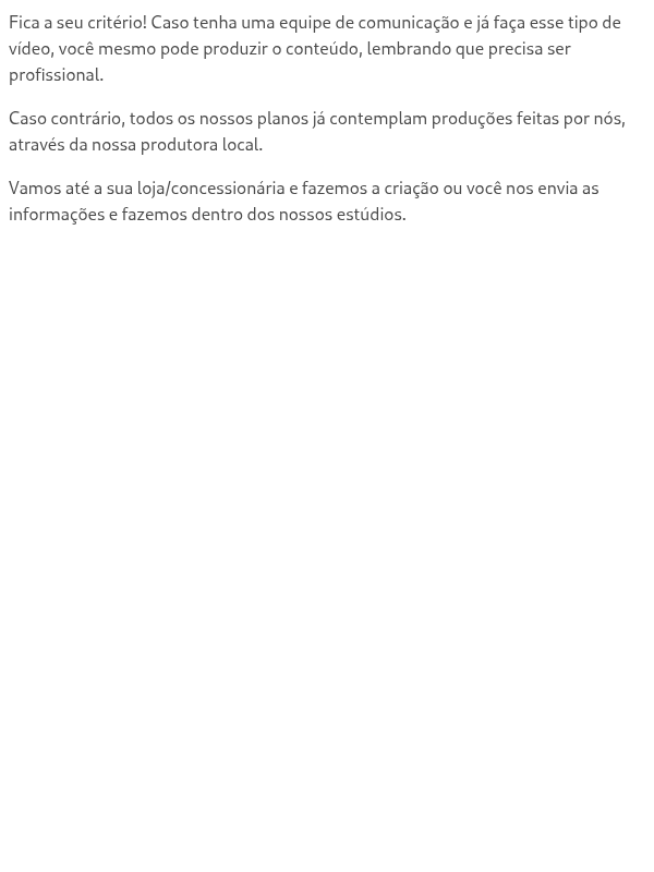 Quem faz o anúncio da loja/concessionária?