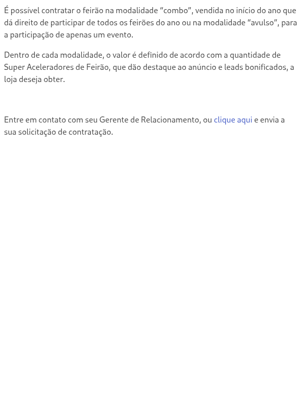 Como contratar os feirões?