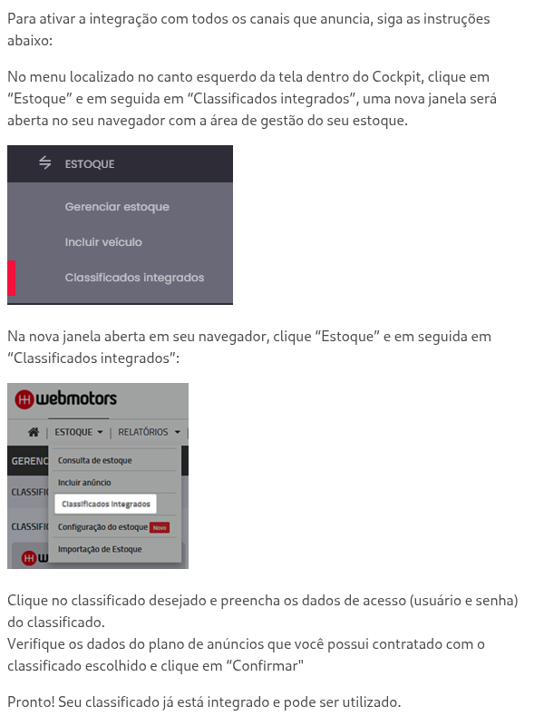 Como ativar o Integrador nos canais?