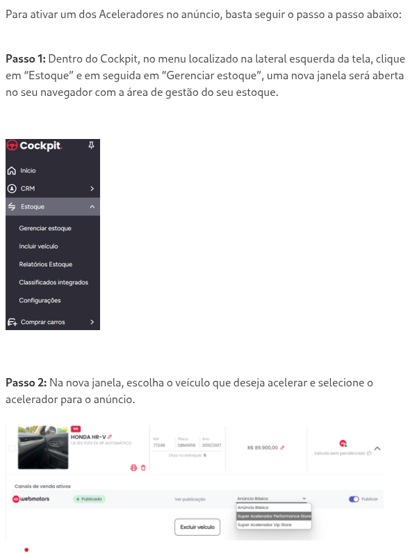 Como ativar o Acelerador no anúncio?