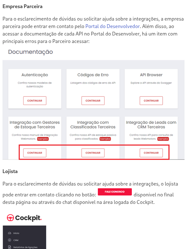 Como esclarecer dúvidas ou solicitar ajuda sobre as integrações?