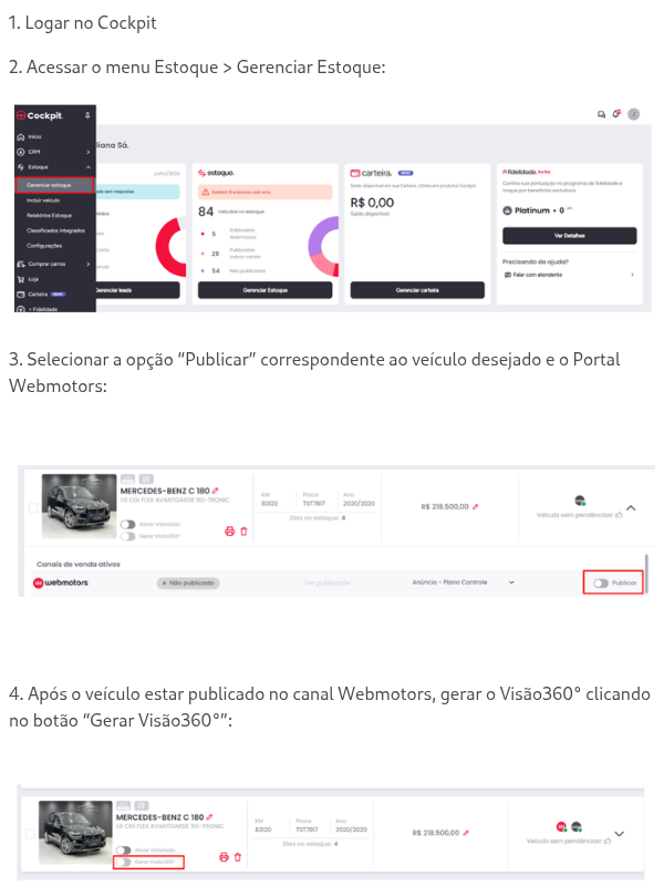 Como publicar um anúncio com Visão360° Foto?