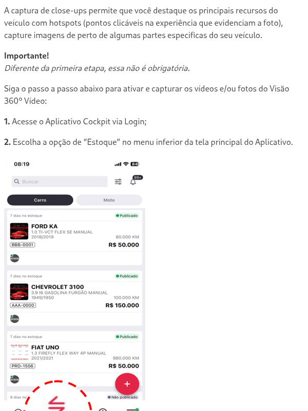 O que é captura de close-ups?