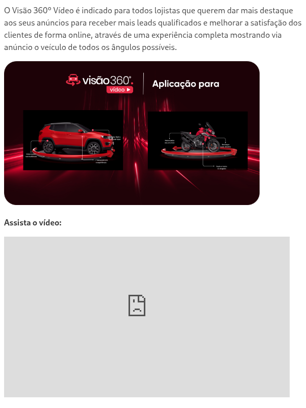 Para quem é indicado o Visão 360º Vídeo?