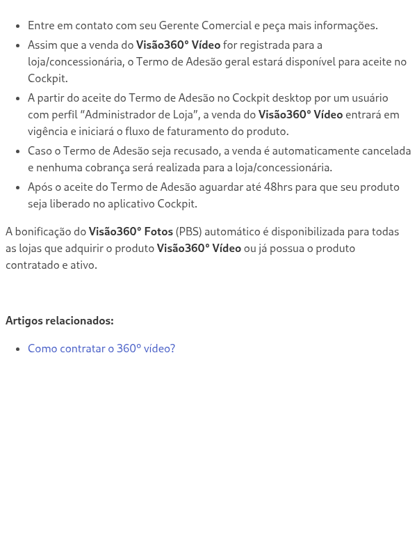 Como o lojista faz para ganhar a bonificação de fotos do produto Visão 360° Vídeo?