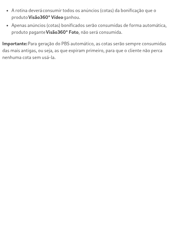 Vamos consumir todos os anúncios (cotas) bonificados ou teremos um mínimo?