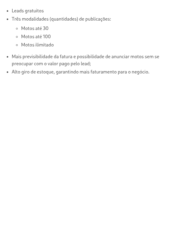 O que o produto oferece?