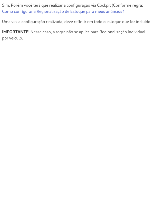 Utilizo o Integrador Webservice (WS), também posso utilizar a Regionalização?