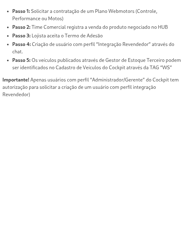 Como ativar a integração com os canais homologados no Cockpit?
