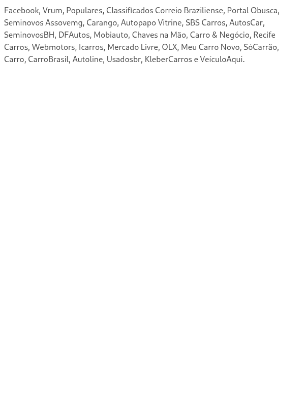 Quais os canais homologados com a Webmotors?