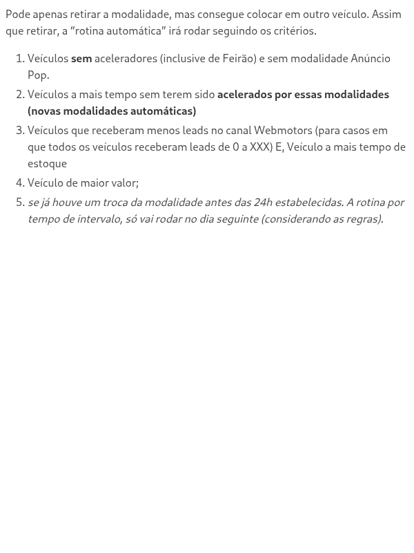 O Super acelerador VIP gestão e Performance Gestão poderá efetuar a troca da modalidade?