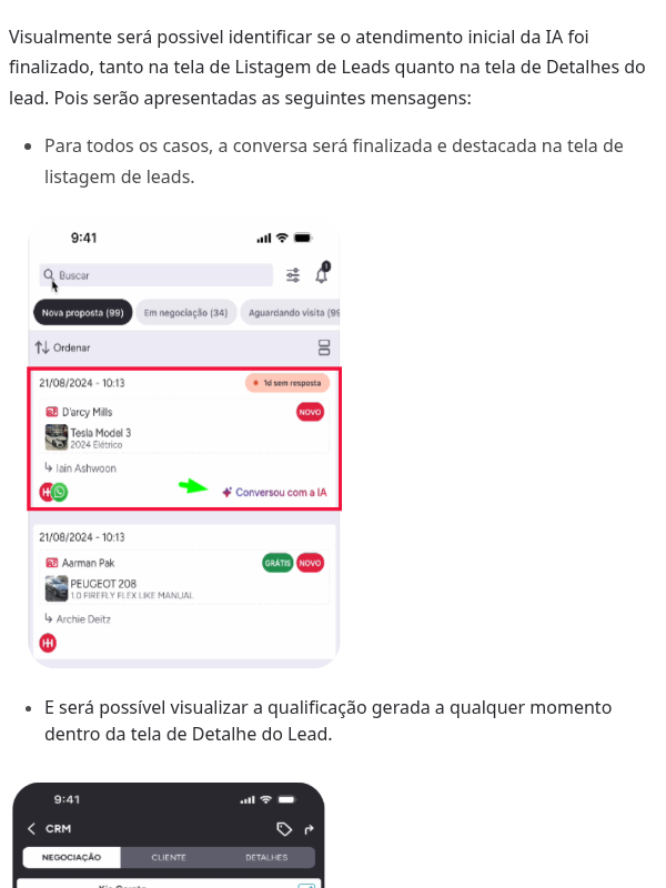 O que acontece após o atendimento inicial da IA no aplicativo Cockpit?