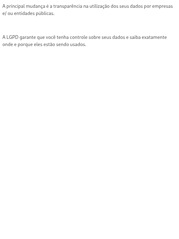 Com a nova lei, o que muda para os titulares dos dados?