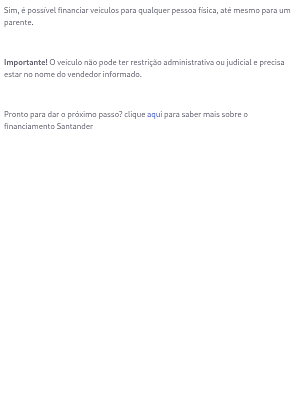 Posso vender meu veículo financiado para um parente?