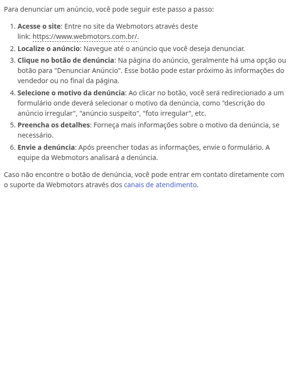 Como denunciar um anúncio