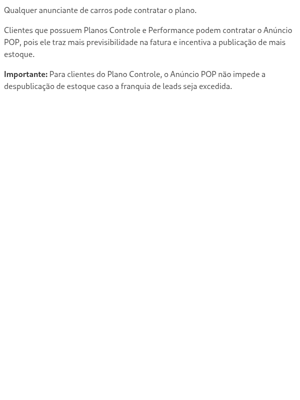 Quem pode contratar o Anúncio POP?