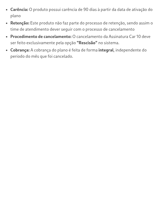 Quais são as regras de cancelamento?