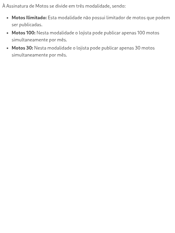 Quantos anúncios a loja pode publicar com este plano?