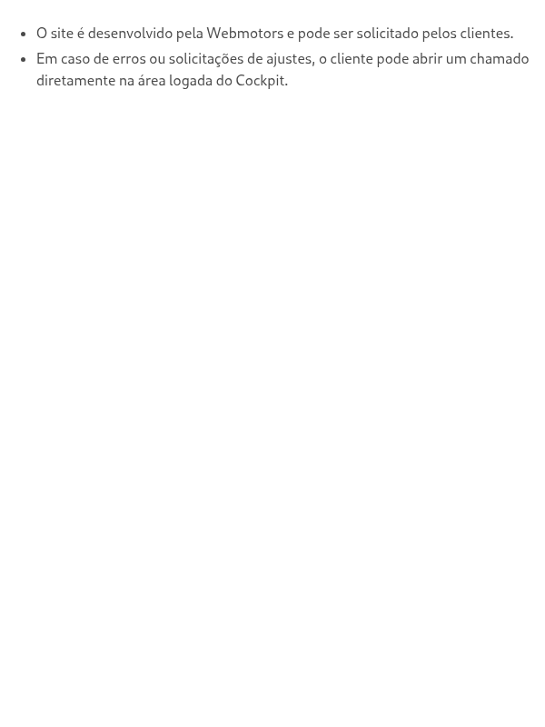 Como funciona o produto site?