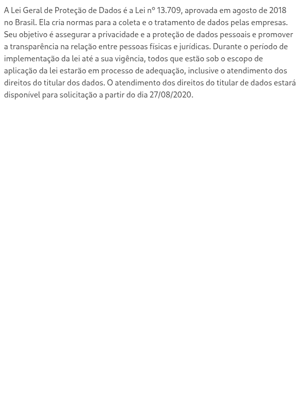 O que é LGPD?