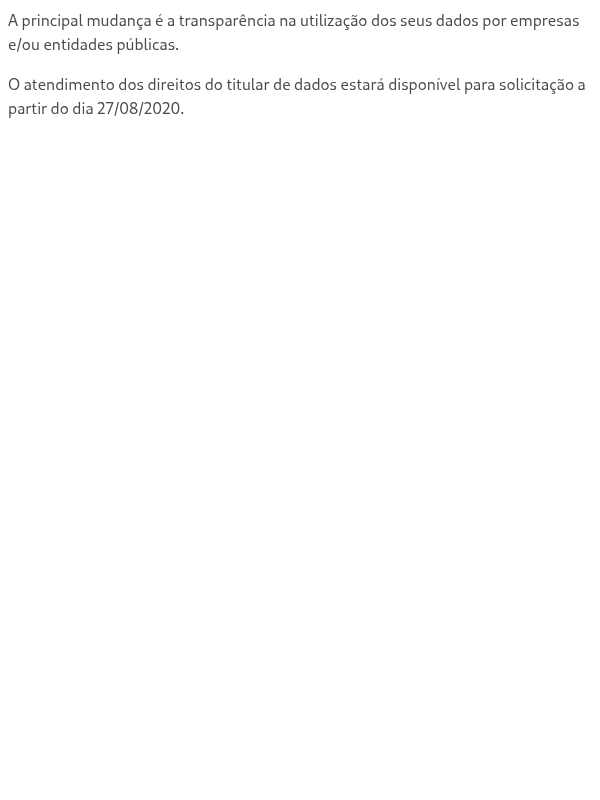 Com a nova lei, o que muda para os titulares dos dados?