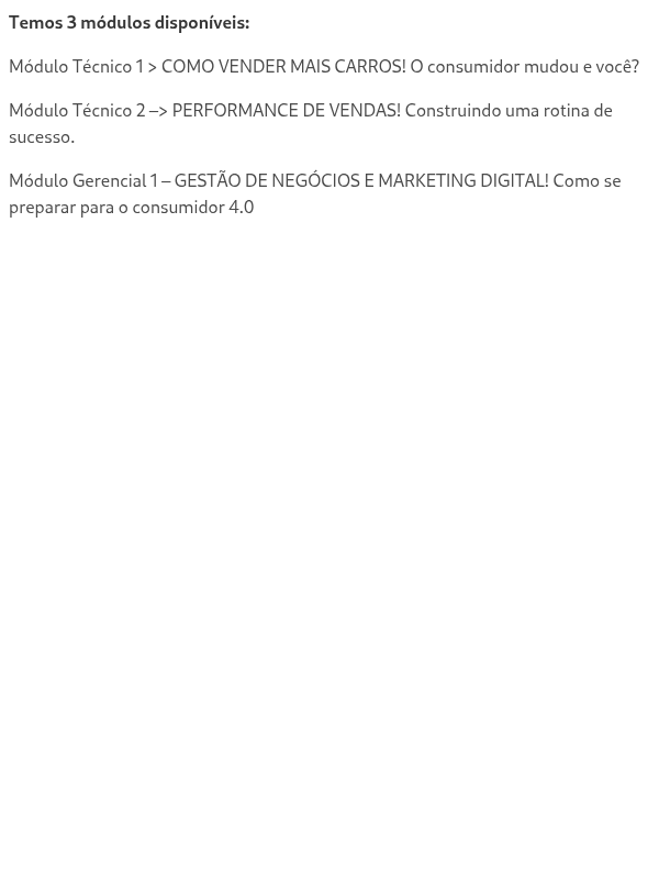 Quantos módulos existem?