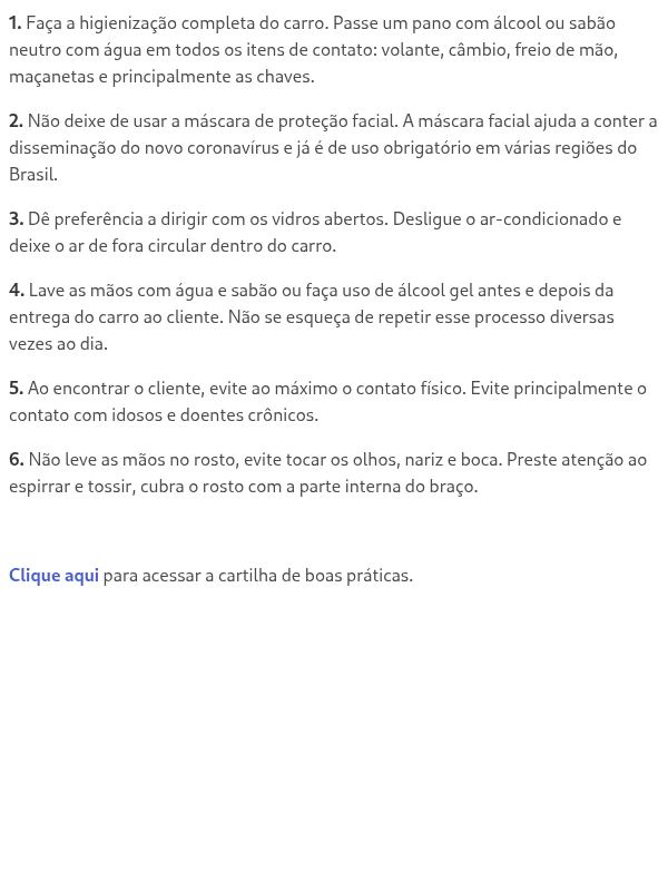 Conheça as práticas para garantir sua segurança e saúde de todos com o CarDelivery?