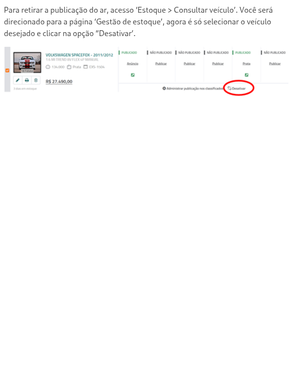 Como despublicar um anúncio?