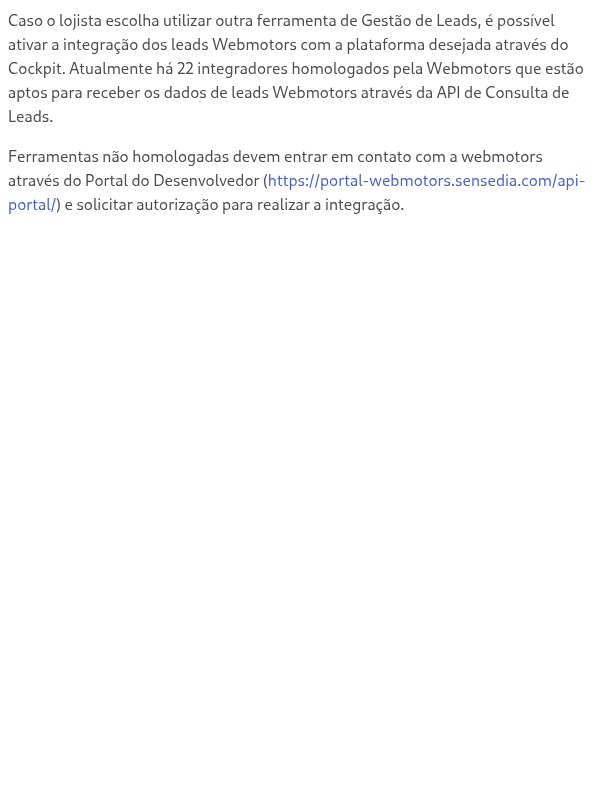 Integração de leads com CRM Terceiro