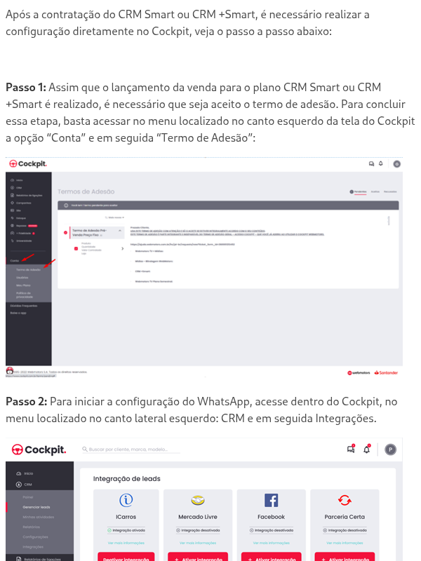 Como fazer a integração com o WhatsApp?