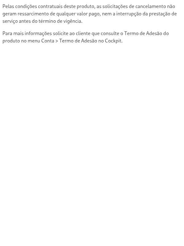 Como é feito o fluxo de Cancelamento da venda de Mídias
