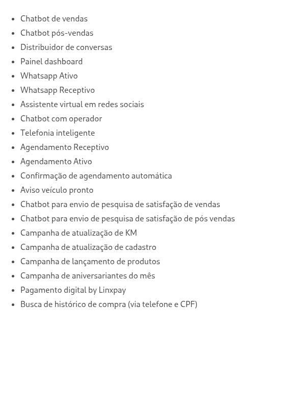 O que está incluso na integração Linx?