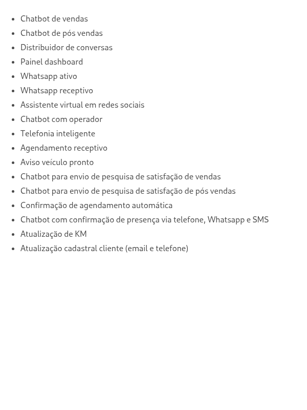 O que está incluso na integração Dealernet?