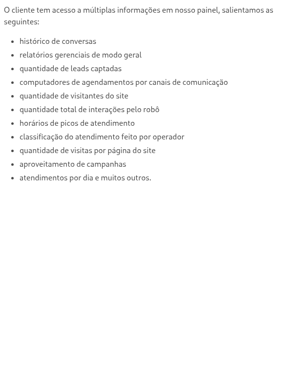 O que aparece no dashboard do AgendaFácil para o cliente?