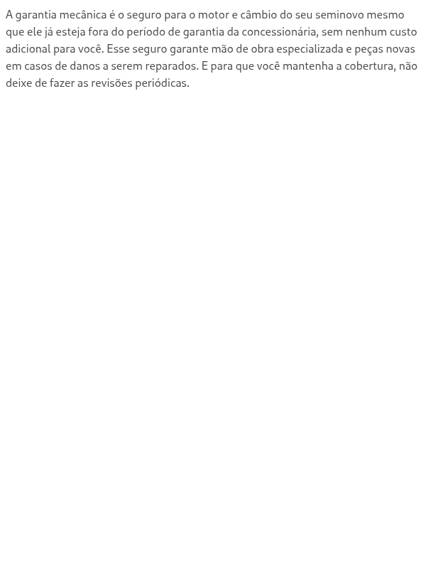 Como funciona a garantia mecânica?