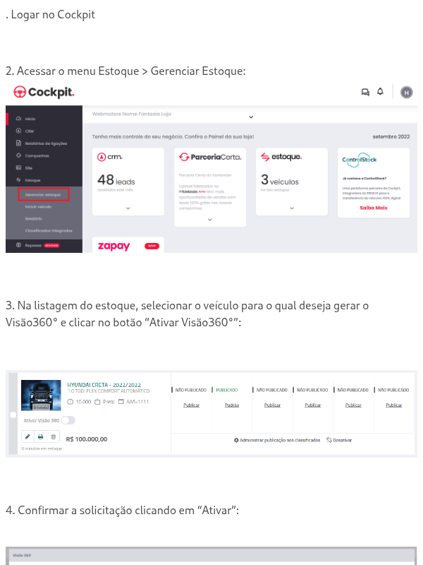 Como publicar um anúncio com Visão360°?