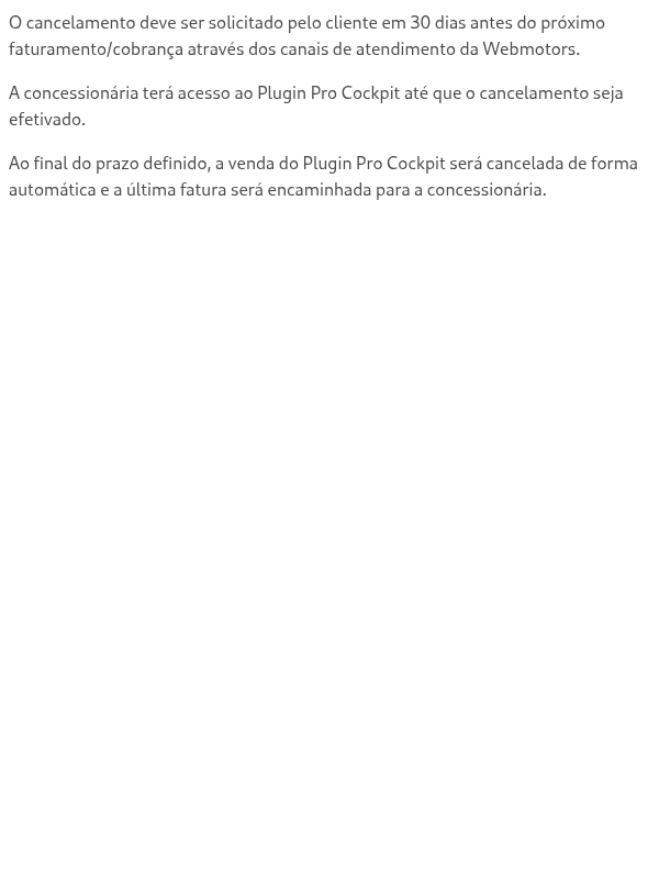 Como cancelar o Plugin Pro Cockpit?