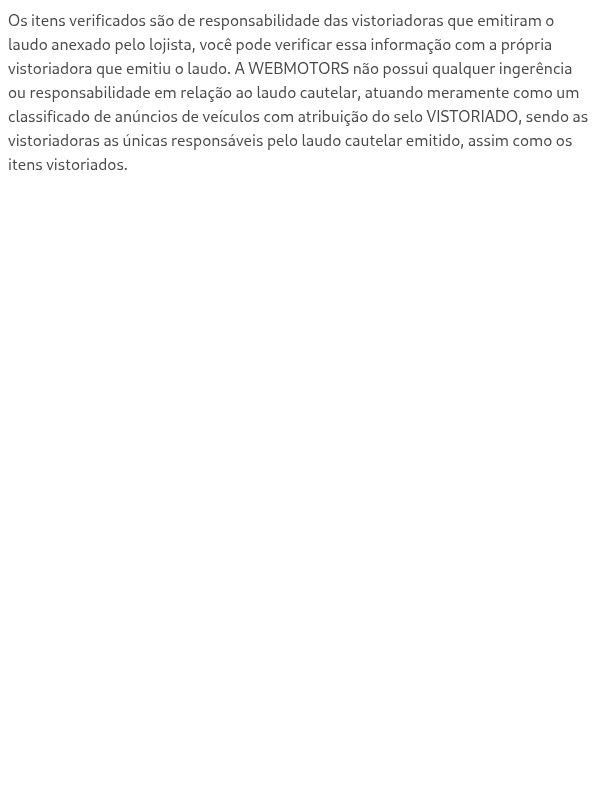 Quais itens são verificados na inspeção?