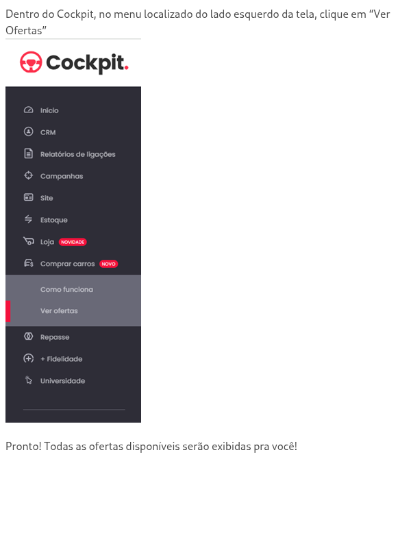 Como acesso o catálogo de veículos disponível no Loop Revenda?