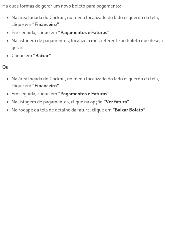Caso o boleto seja reagendado, como gerar o novo boleto?